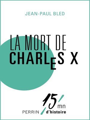 cover image of La mort de Charles X